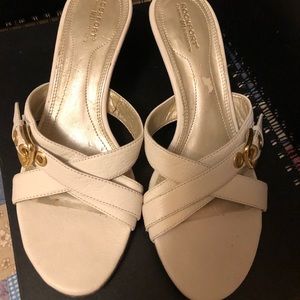 Cream Rockport sandals